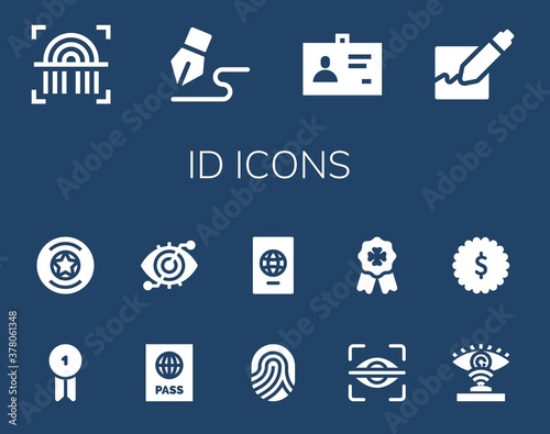 id icon set