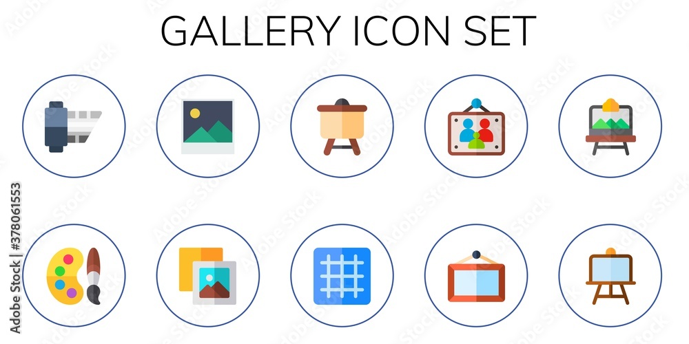 gallery icon set