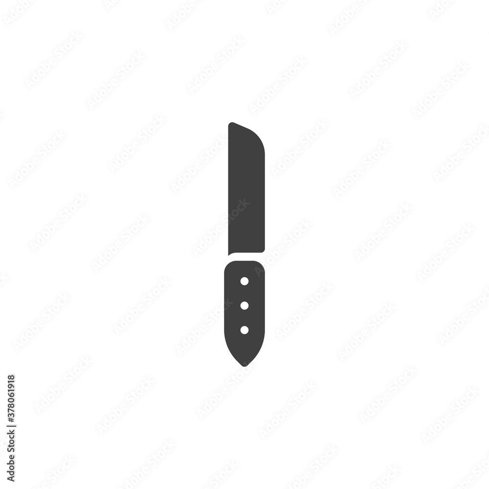 Kitchen knife vector icon. filled flat sign for mobile concept and web design. Knife glyph icon. Symbol, logo illustration. Vector graphics Kitchen knife vector icon. filled flat sign for mobile concept and web design. Knife glyph icon. Symbol, logo illustration. Vector graphics
