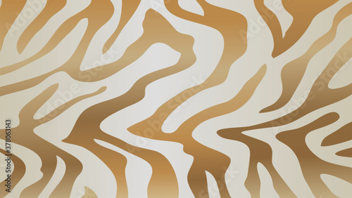 Luxury Gold animal skin background vector. Exotic animal skin with golden texture. Leopard skin, zebra and tiger skin vector illustration.