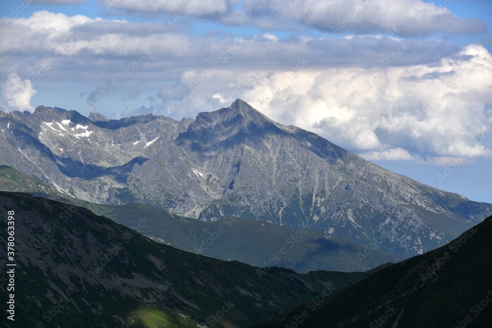Tatry Słowackie Krywań Tatry Wysokie, Słowacja, góry w Europie, Tatransky Narodny Park, lato w górach