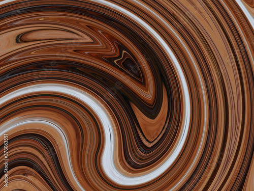Εκτύπωση καμβά Illustration of brown twirling mixed paint as background