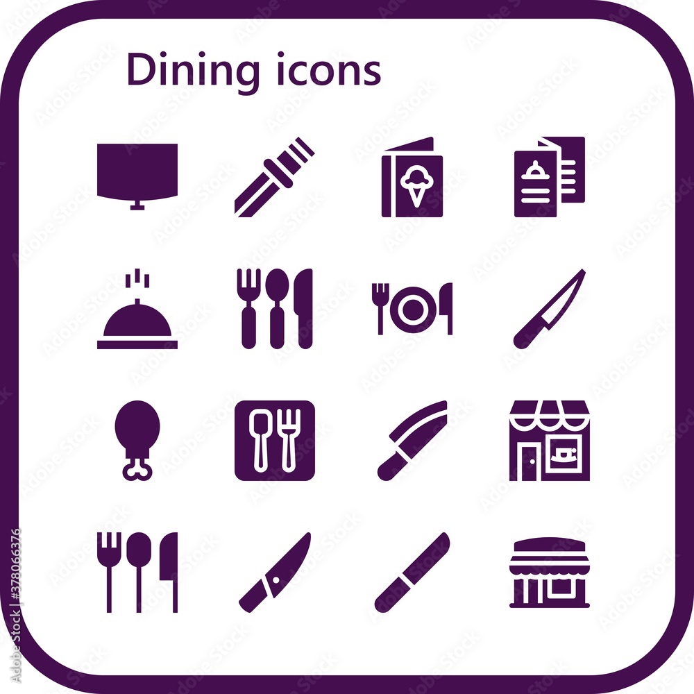 dining icon set dining icon set