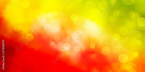 Wallpaper Mural Dark Multicolor vector layout with circles. Illustration with set of shining colorful abstract spheres. Pattern for booklets, leaflets. Torontodigital.ca