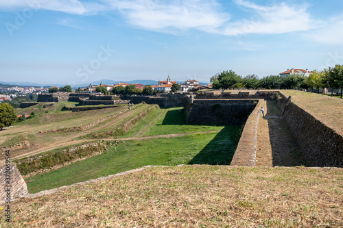 View from the murallas of the fortress of Valença do Minho. North of Portugal. photo