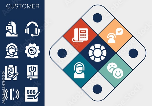 customer icon set