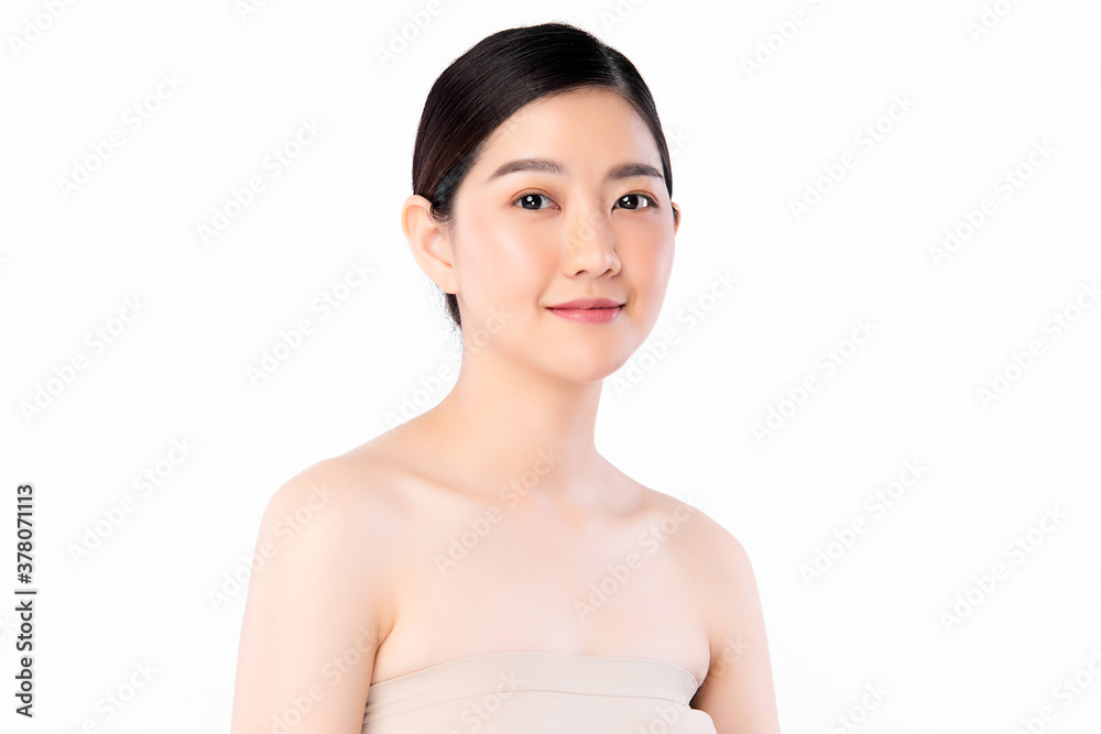 Beautiful young asian woman with clean fresh skin on white background, Face care, Facial treatment, Cosmetology, beauty and spa, Asian women portrait Beautiful young asian woman with clean fresh skin on white background, Face care, Facial treatment, Cosmetology, beauty and spa, Asian women portrait
