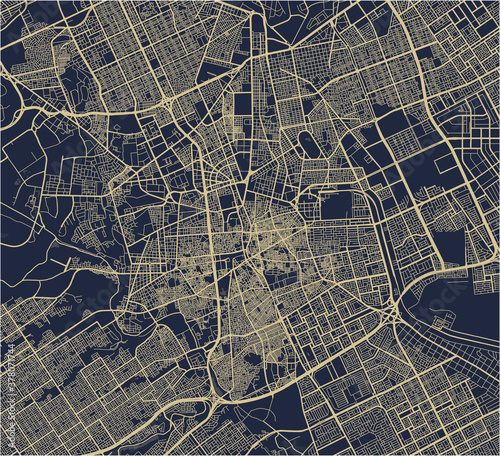 map of the city of Riyadh, Saudi Arabia