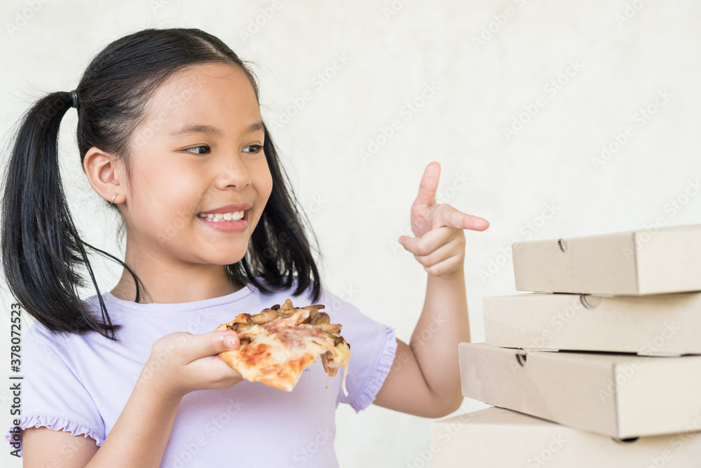girl recommend eat this delicious pizza!, happy hard working food distributor holds opened box with appetizing pizza, delivers in time, courier delivers appetizing fast food in cardboard container. girl recommend eat this delicious pizza!, happy hard working food distributor holds opened box with appetizing pizza, delivers in time, courier delivers appetizing fast food in cardboard container.