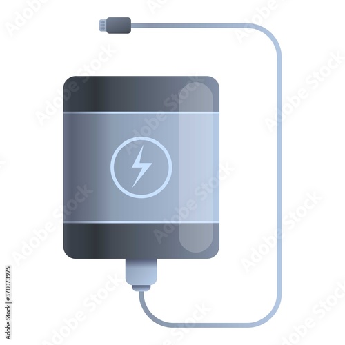 Charger power bank icon. Cartoon of charger power bank vector icon for web design isolated on white background