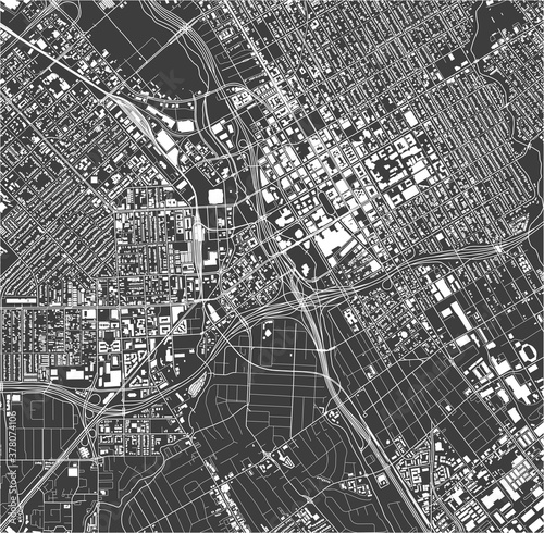 map of the city of San Jose, California, USA