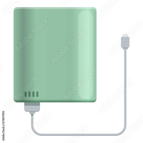 Display power bank icon. Cartoon of display power bank vector icon for web design isolated on white background