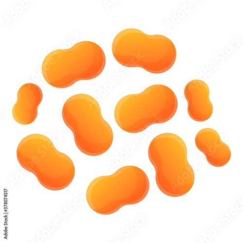 Probiotics bacterial icon. Cartoon of probiotics bacterial vector icon for web design isolated on white background
