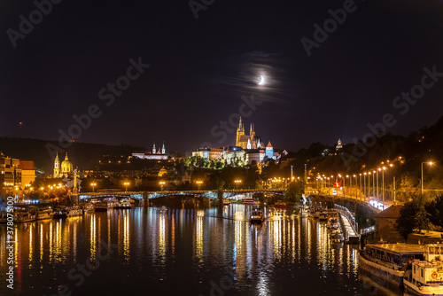 Panoramic view of Prague in the Czech Republic