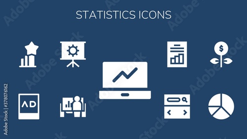 statistics icon set