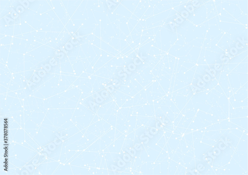 Blue abstract blank background with technology white lines. Futuristic tech network backdrop for business banner advertise, presentation also useful for certificate or official document design