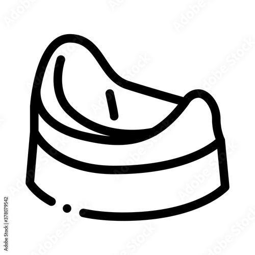 children potty icon vector. children potty sign. isolated contour symbol illustration