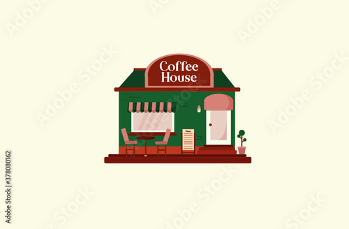 Coffee Shop Vector Illustration