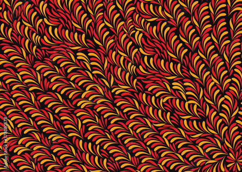 Bush leaves vector seamless pattern background
