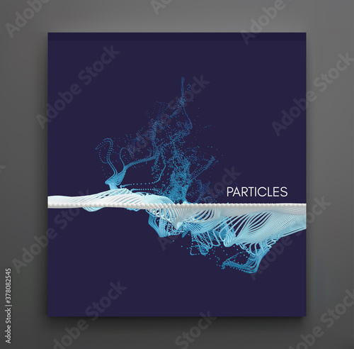 Water splash imitation. Abstract background. 3d vector illustration.