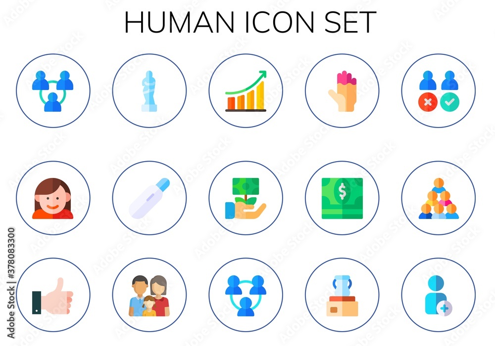 Modern Simple Set of human Vector flat Icons Modern Simple Set of human Vector flat Icons