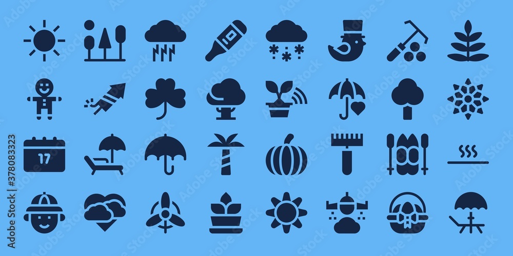 season icon set season icon set