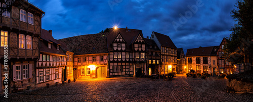 Obraz na płótnie Fachwerk in Quedlinburg w salonie