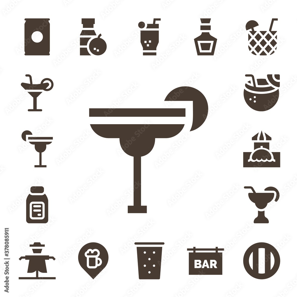 straw icon set straw icon set