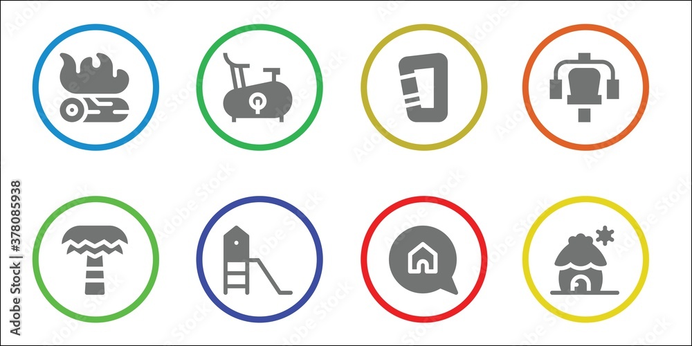 Modern Simple Set of outdoor Vector filled Icons Modern Simple Set of outdoor Vector filled Icons