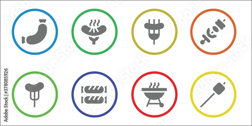 Modern Simple Set of roasted Vector filled Icons