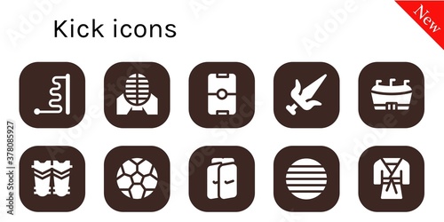 kick icon set