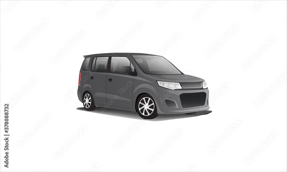 smart 3d eco electric or conventional city car hatchback, logo template vector icon illustration for automotive or vehicle dealership, t-shirt or community, eps 10 Ready to apply to your design.