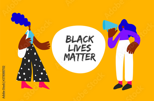 black woman black lives matter concept