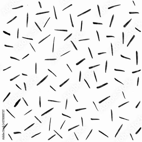 The geometric pattern by stripes . Seamless background. Black and white texture. Graphic modern pattern. High quality illustration