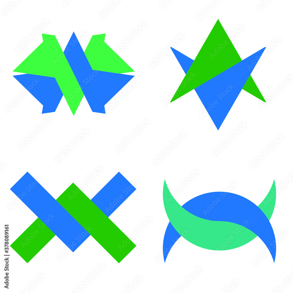 Fototapeta premium Geometric Shape Vector Design . logo