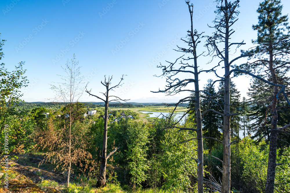 Fototapeta premium Kuhavuori mount in Sortavala