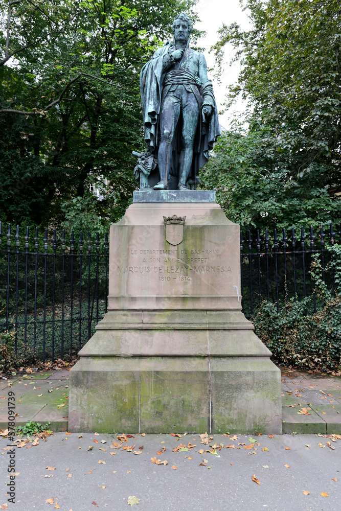 Marquis de Lezay-Marnesia-Denkmal. in Straßburg. Elsass, Frankreich, Europa