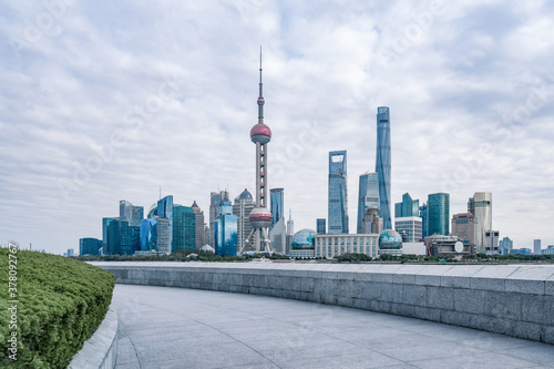 Photography city skyline of shanghai china.
