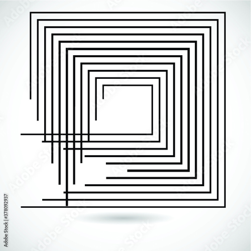 square lines logo vector © miloje