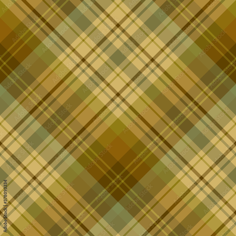 Seamless pattern in stylish beige and green colors for plaid, fabric, textile, clothes, tablecloth and other things. Vector image. 2 Seamless pattern in stylish beige and green colors for plaid, fabric, textile, clothes, tablecloth and other things. Vector image. 2