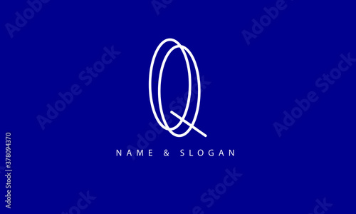 QQ, Q abstract letters logo monogram