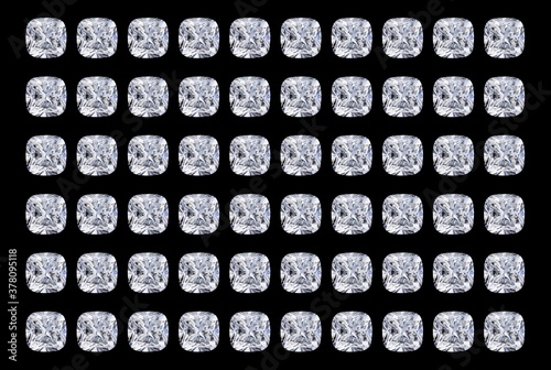 Cushion Diamond Wallpaper in Black Background