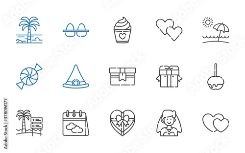 holiday icons set