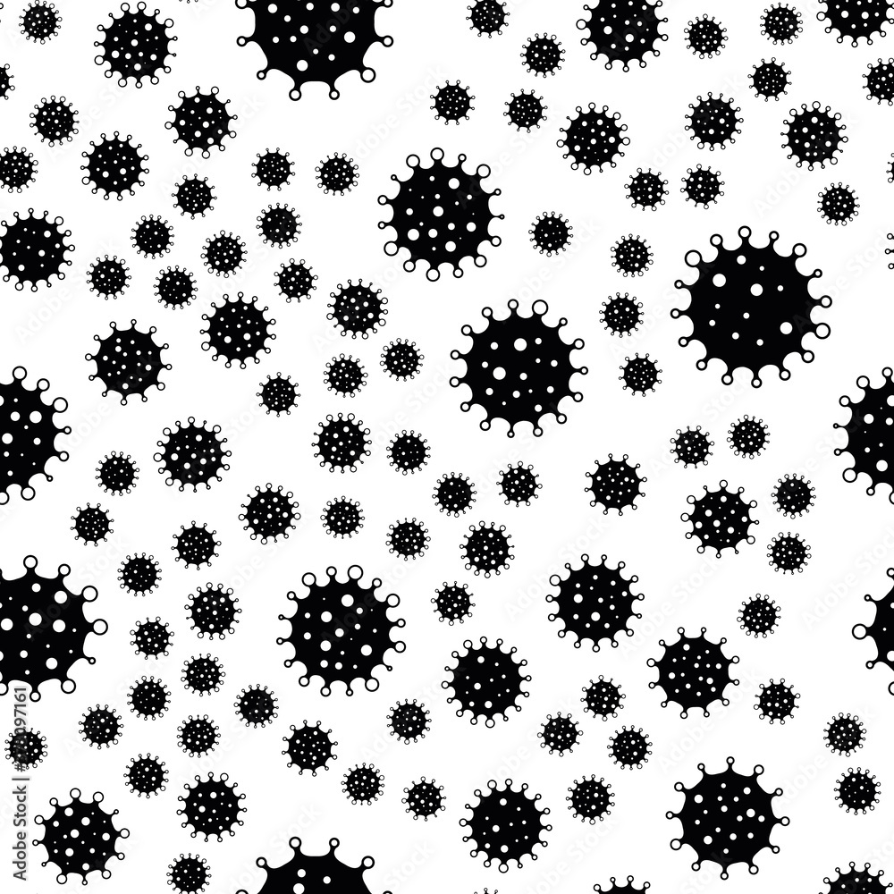 Coronavirus seamless background pattern Coronavirus seamless background pattern