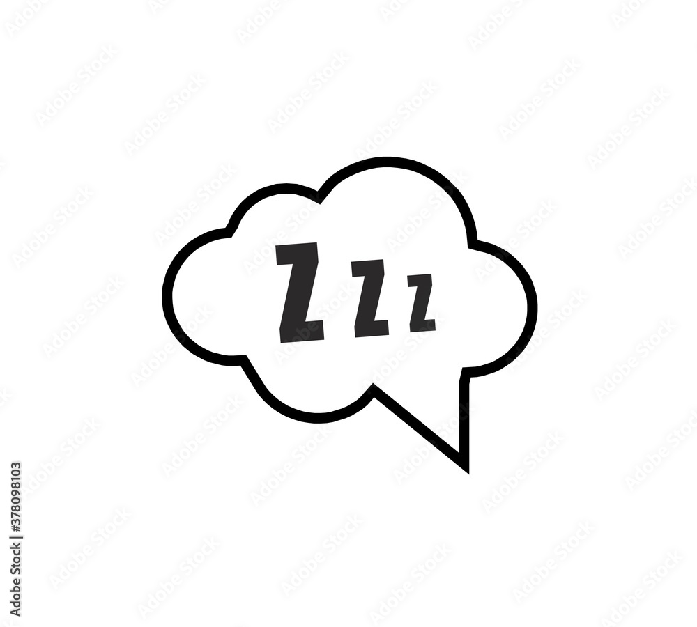 Z-z-z text on text bubble. Printable graphic tee. Design doodle for print. Colorful tag. Zzz Cartoon hand drawn comic style. Icon for sleeping mode Z-z-z text on text bubble. Printable graphic tee. Design doodle for print. Colorful tag. Zzz Cartoon hand drawn comic style. Icon for sleeping mode