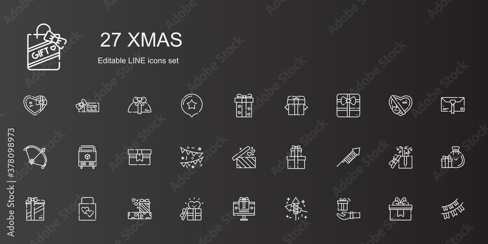 xmas icons set xmas icons set