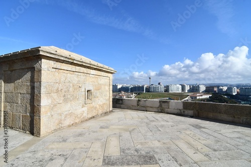 house, photo as a background , in a coruna north spain, galicia, spain, europe