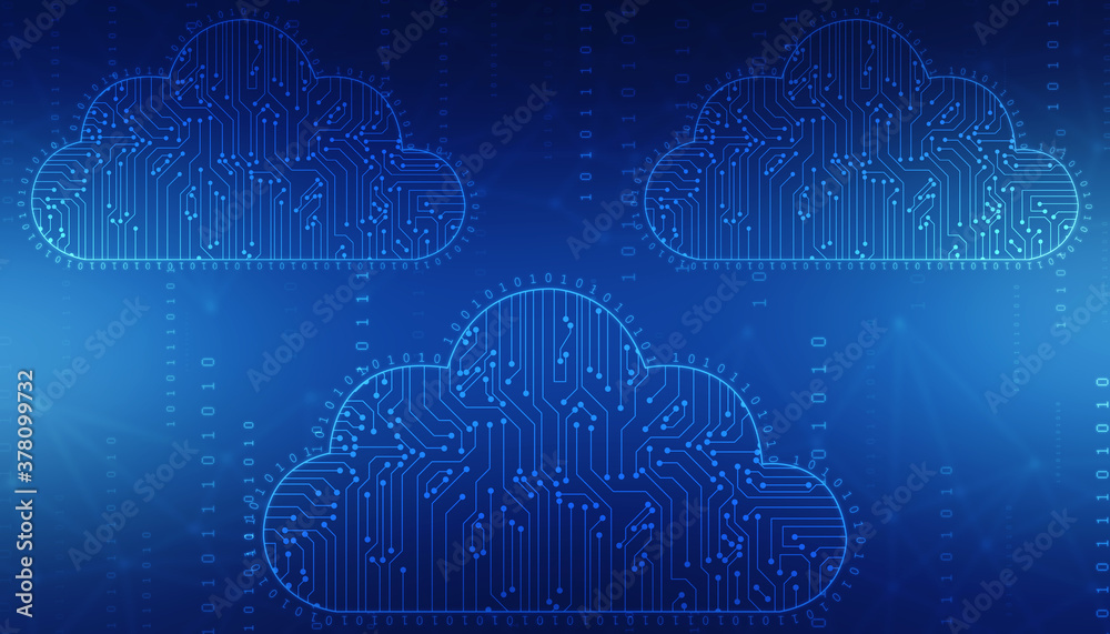 2d illustration of Cloud computing, Cloud Computing Concept, Cloud computing technology internet concept background 2d illustration of Cloud computing, Cloud Computing Concept, Cloud computing technology internet concept background