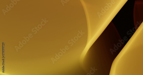 Abstract 4k resolution defocused geometric curves background for wallpaper, backdrop and varied nature design. Colden yellow, jasmine colors.