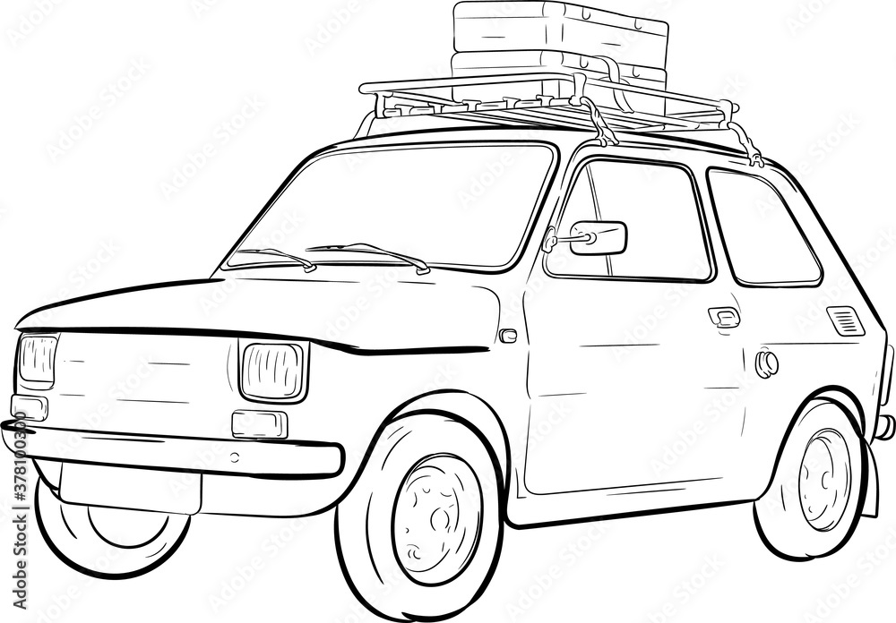 Hand Drawn CarVehicle SedanThe Cartoon Vehicle For The City TransportFor  The Websites And Mobile ApplicationsCar SketchAuto Design DrawingDoodle  Sketch Lines Royalty Free SVG Cliparts Vectors And Stock Illustration  Image 143069386